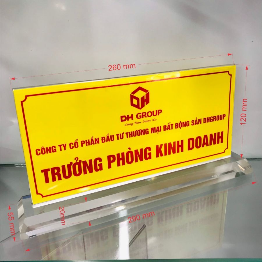 Các Loại Bảng Tên Chức Danh Phổ Biến Hiện Nay