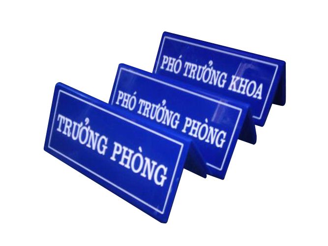 GIA CÔNG BẢNG TÊN ĐỂ BÀN