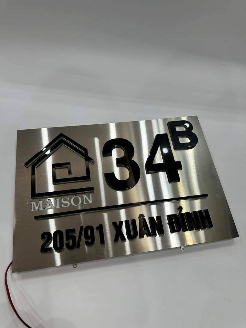 Quy Trình Gia Công Bảng Số Nhà Inox