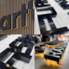 Gia công chữ inox đen