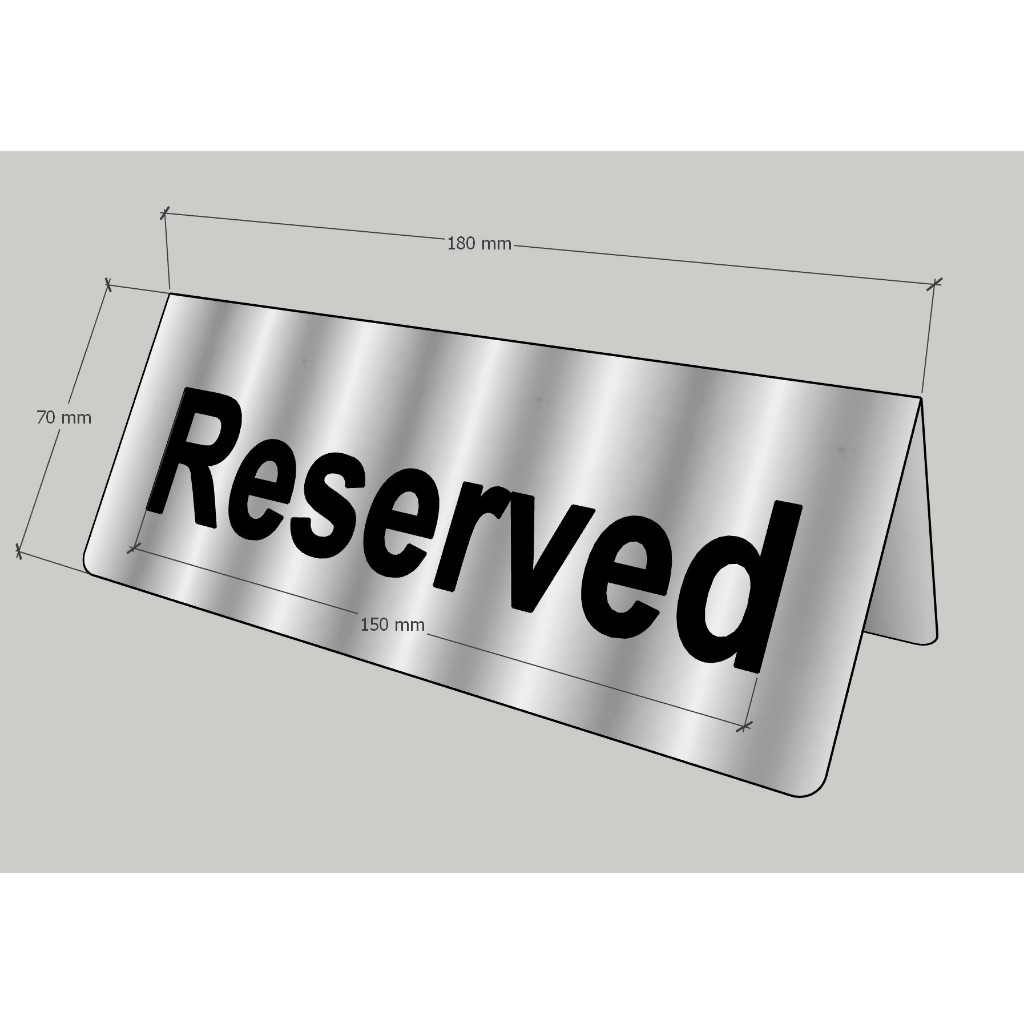 Các Loại Bảng Đặt Bàn Reserved Phổ Biến
