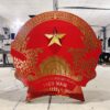 GIA CÔNG LOGO CÔNG AN INOX ĂN MÒN